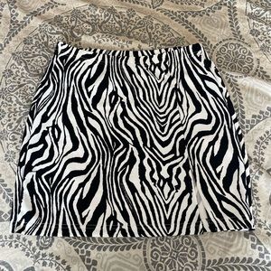 Zebra Mini Skirt
